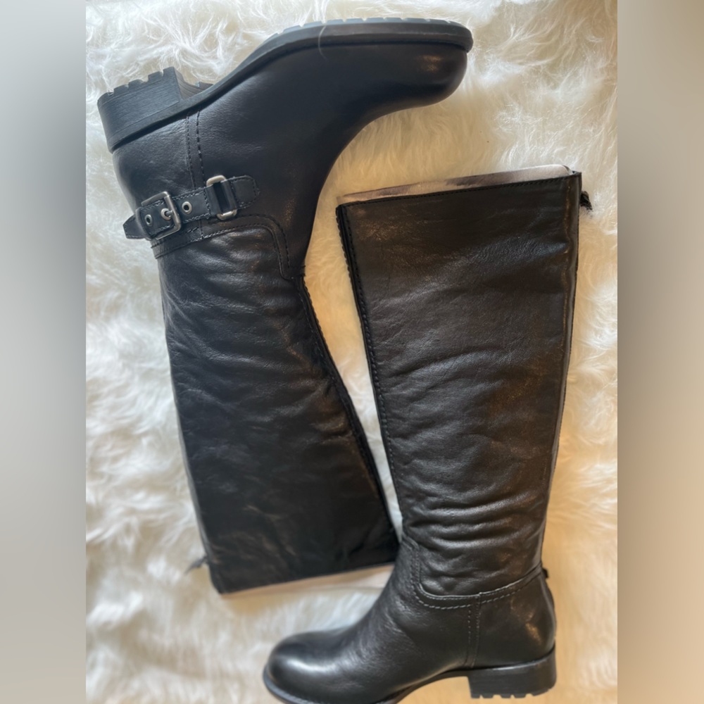 Leather Upper Brand New Black Boots